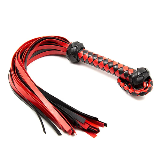 Faux Leather Riding Whip