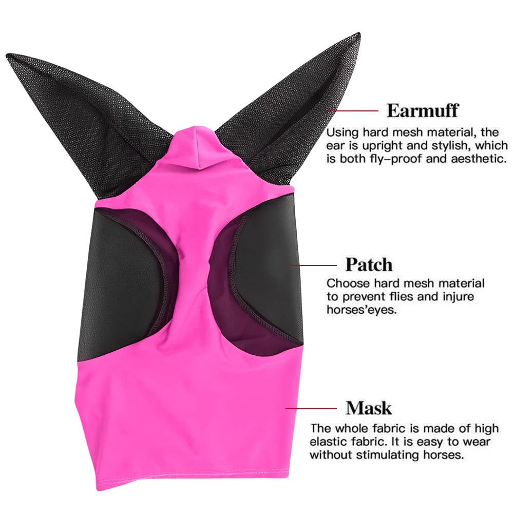 Knit Mesh Fly Mask