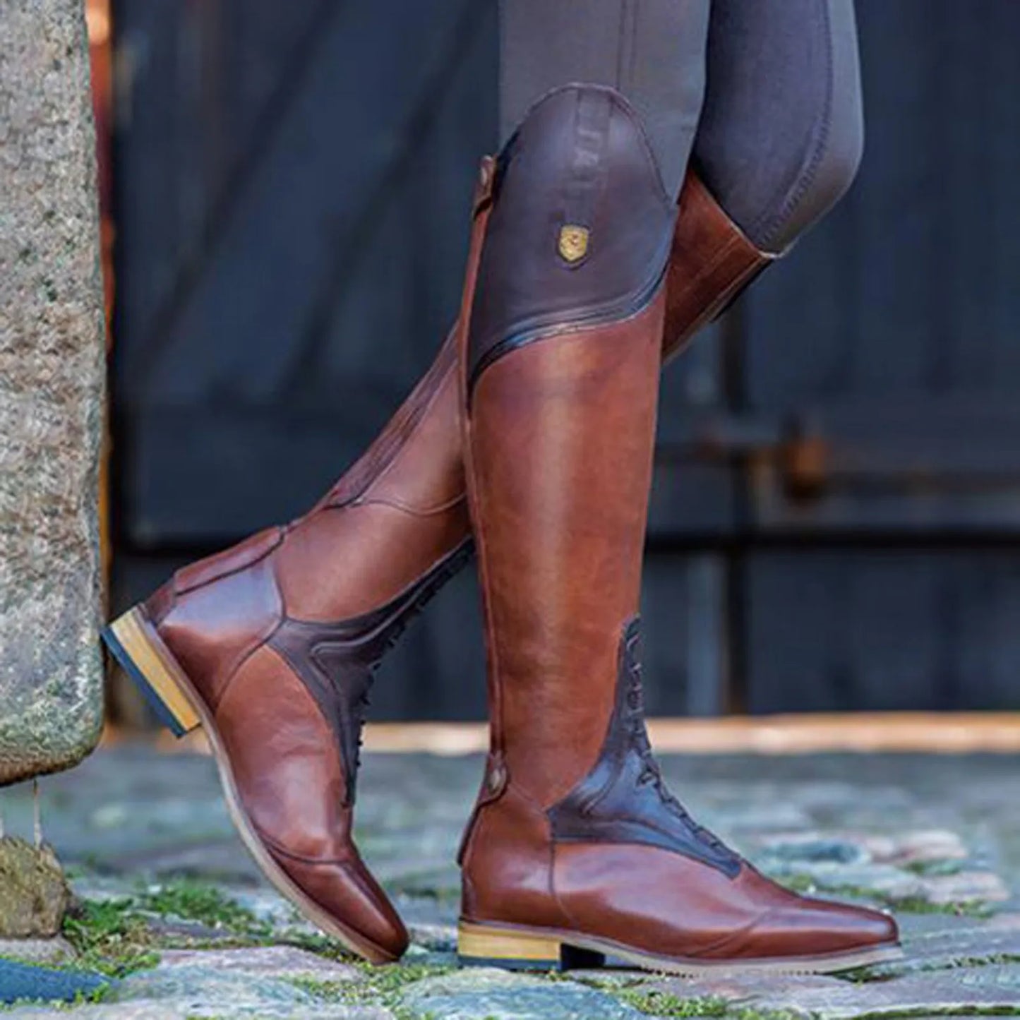 Embroidered Western Denim Boots