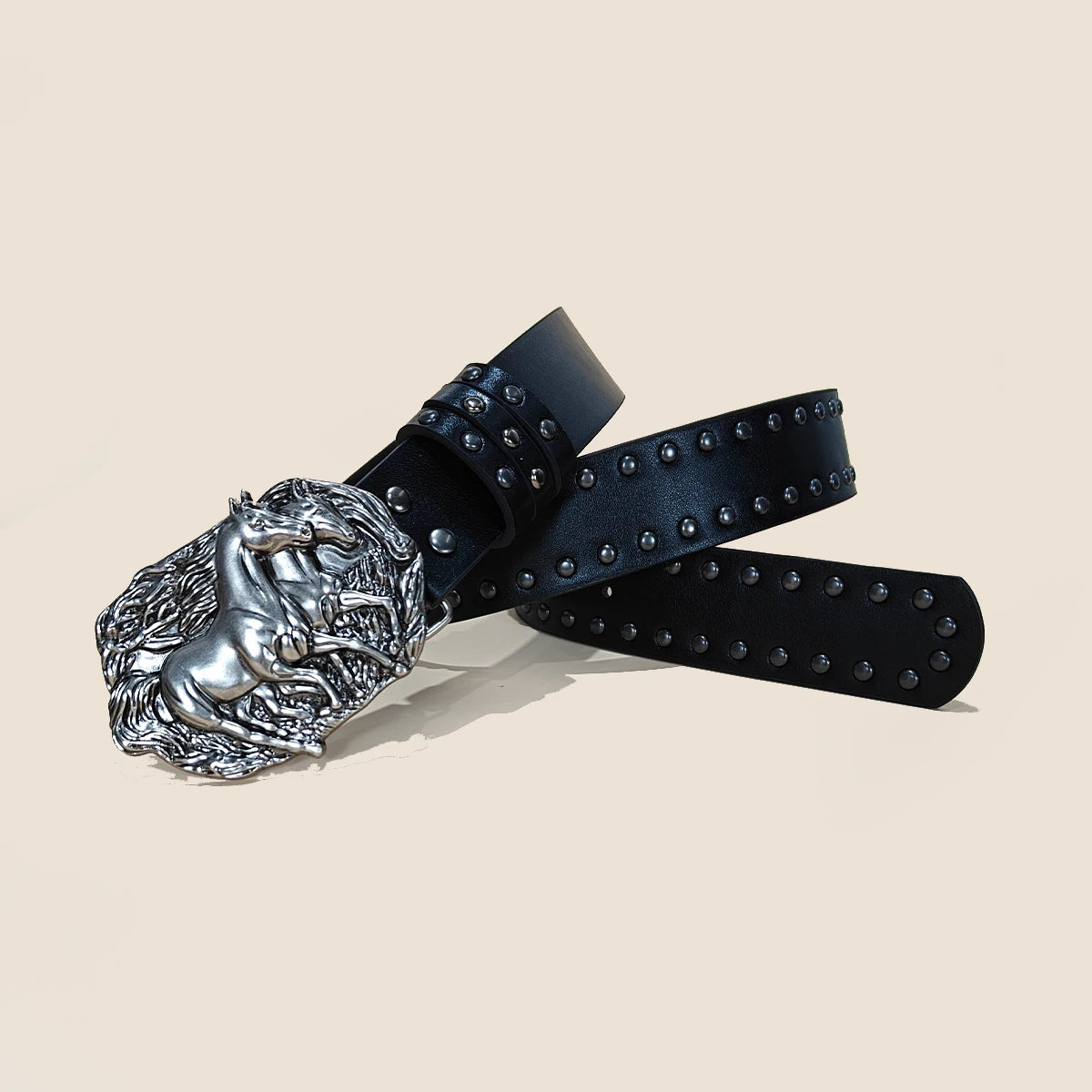 Retro Horse Buckle Belt