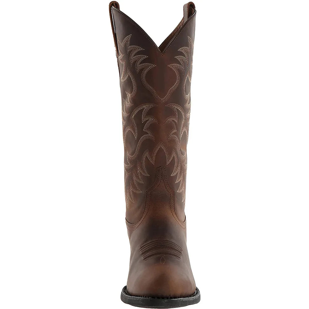 Long Leather Riding Boots
