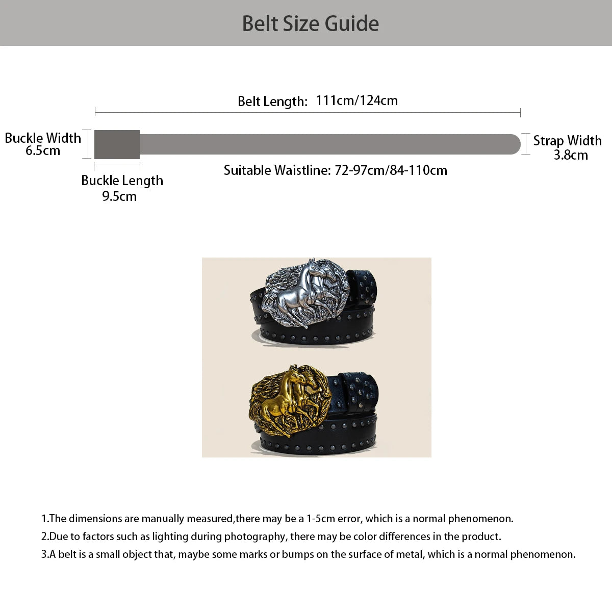 Retro Horse Buckle Belt